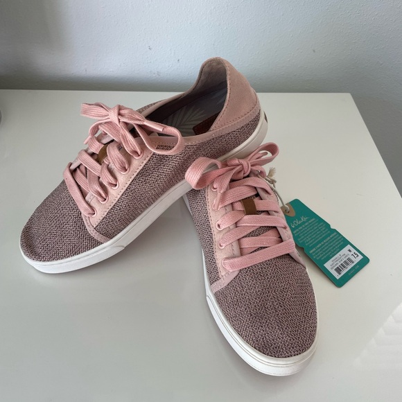 Olukai Pehuea Lī Women’s Lightweight Sneakers, Pink/Off White, Size 7.5 New - Picture 7 of 8